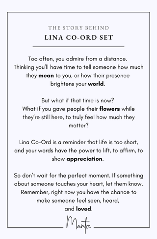 Lina (Tender) Co-Ord Set