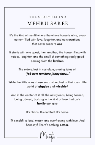 Mehru (Graceful) Saree