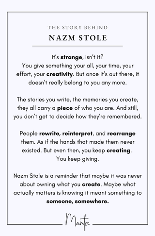 Design Philosophy of Nazm Stole