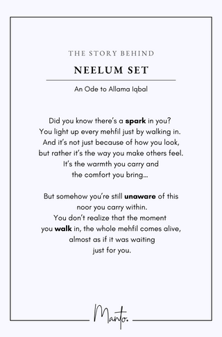 Design Philosophy of Neelum Set