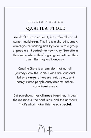 Design Philosophy of Qaafila Stole