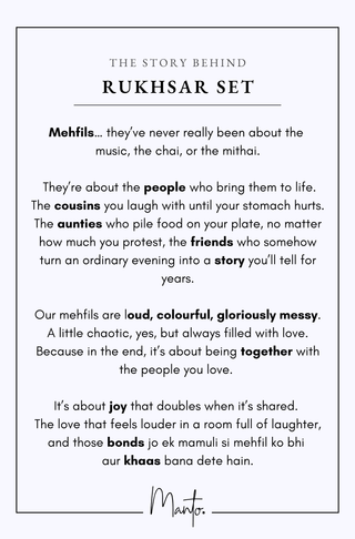 Rukhsar (Radiant Face) Set - Blue