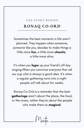 Design Philosophy of Ronaq Co-ord