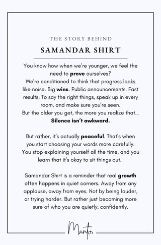 Design Philosophy of Samandar Shirt
