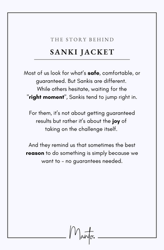 Design Philosophy of Sanki Jacket