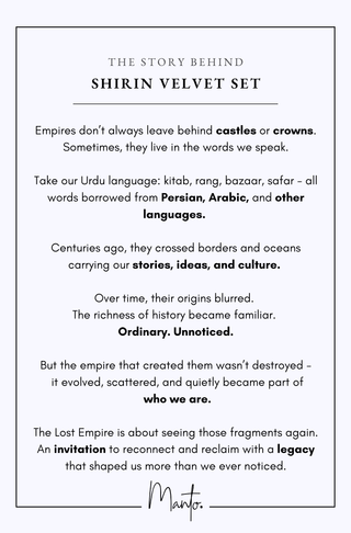 Shirin (Delightful) Velvet Set