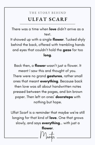 Ulfat (Affection) Scarf