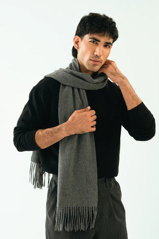 Cashmere Stole - Stormy Grey